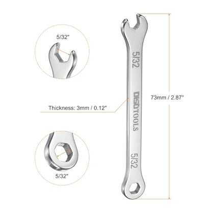 HARFINGTON 5/32" Thin Combination Wrench Stainless Steel Spanner - size: 5/32"