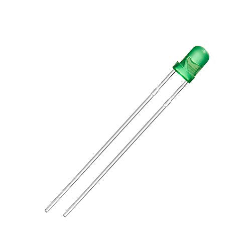 CHANZON 100 pcs 3mm Blinking Green LED Diode Lights 1.5Hz Flashing - color: G) Diffused Green (100pcs)