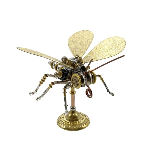 Steampunk Mechanical Insect Butterfly 3D Metal Puzzle Model Kits for Adults 150+ Parts Stunning Desk Decor Christmas & Birthday Gift for Men Adults Hobbyists (Butterfly-HD5) - style: Butterfly-HD5