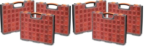 EMENTOL 3PCS Multi-Purpose Portable Organizer Box Set with 72-Removable Compartments, 3 Pieces Professional Boxes with Dimension 16.2"L*13"W*2.3"H (Pack of 2) - size: 3 PCS (Pack of 2)