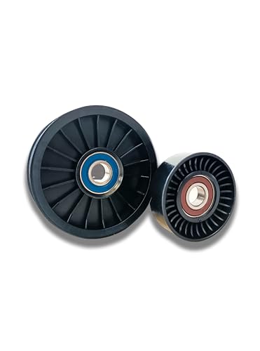 Serpentine Belt Idler Pulley Set 864625T 8M6500024 865598 Compatible with Mercruiser 4.3L 5.0L 5.7L 6.2L V6 V8 MPI Marine Engines 2 Pack