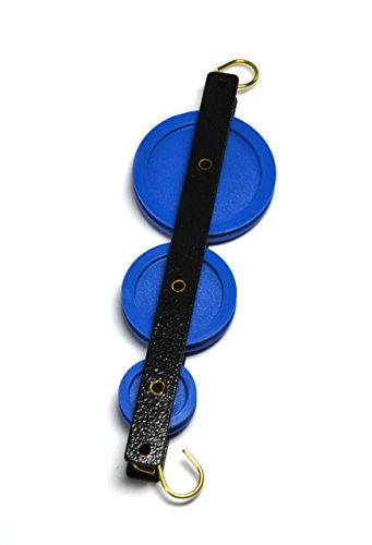 Eisco Labs Triple Long Pulley's - Plastic - Mounted in Metal Frame
