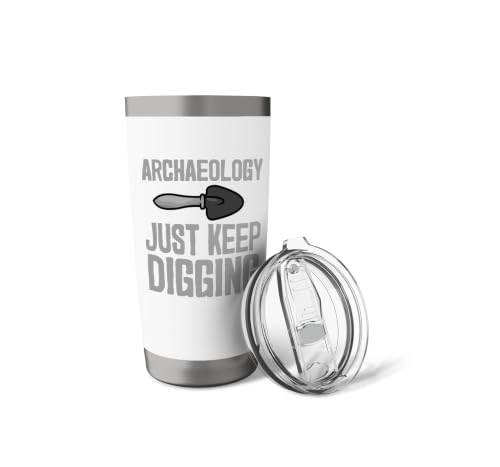 Cool Archaeology For Men Women History Anthropology Stainless Steel Insulated Tumbler - color: White