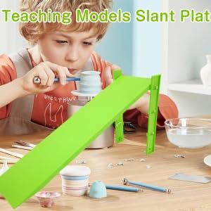 Inclined Plane Set, Adjustable Clear Scale Pulley Experiment Teaching Aid for Classroom Students Plastic Double Stand 2 Sets 3 Height School Physics Lab