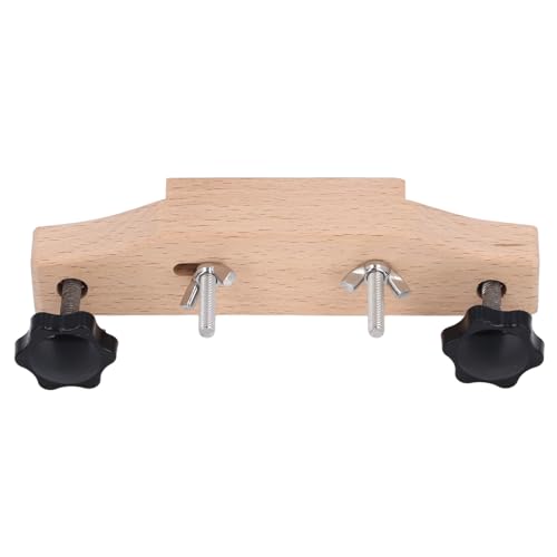 Generic Guitar Bridge Clamp Maple Wood Metal with Cork Spacers L Wrench for Acoustic Guitar Bridge Holding Repair Luthier Tool Accessory Repair Tool Maintenance