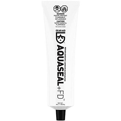 GEAR AID Aquaseal FD Flexible Durable Repair Adhesive for Fixing Tears and Holes in Waders, Wetsuits, PVC Inflatables, Vinyl and Outdoor Gear, Dries Clear, 8 oz - style: 8 Oz