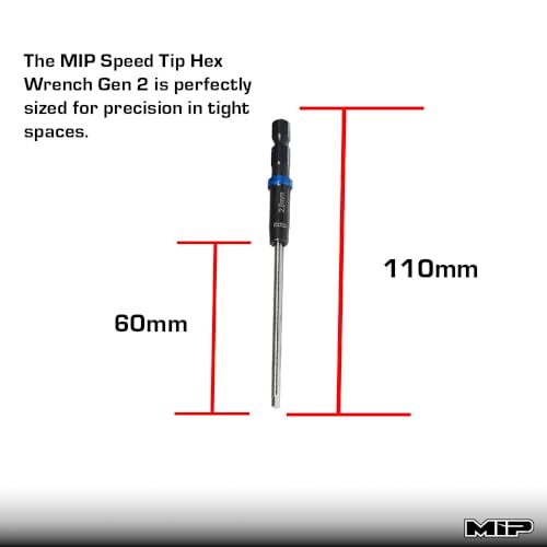 MIP RC Hex Bit Set and Tool Kit 9612 (1.5mm, 2.0mm, 2.5mm) – Hex Head Allen Wrench Drill Tools and Tool Bits for Screwdrivers, Electric Screwguns, and Power Drills For RC Cars - Made in USA - size: 1.5mm / 2.0mm / 2.5mm - Hex Set