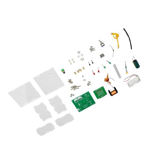 High Voltage Electromagnetic Cannon Spark Arc Generator DIY Kit Handheld Coil Toy Portable Mini with Acrylic Teaching 100V