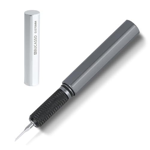 Model Scriber, Line Scriber with Tungsten Steel Blades, Model Scribing Tool for Modeling Hobby, RG Scale Model, Gundam Model Kit, Plastic Models, Resin GK Carved Engraved Lines (0.075MM) - size: 0.075MM