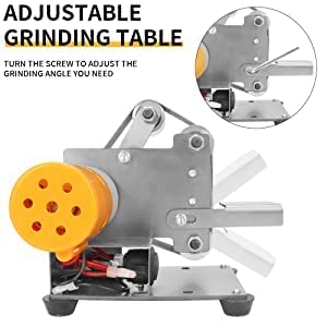 3-in-1 Mini Belt Sander Bench Grinder 7-Speed for Knife Making - color: Model.1 Universal Plus Kit, size: Model.1 Universal Plus Kit