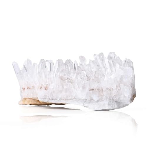 LAIDANLA Clear Quartz Crystal Natural Healing Crystals Stones Cluster Mineral Geode Gemstones for Reiki Energy Balance Calming Effects Wicca 80-100g - color: B-80g-100g