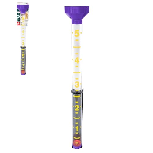Headwind EZRead 26” Giant Professional Outdoor rain Gauge, USA Made Heavy Duty All Weather Freeze Proof mountable with Float, Violet (820-0032) - color: Violet, size: 26-Inch