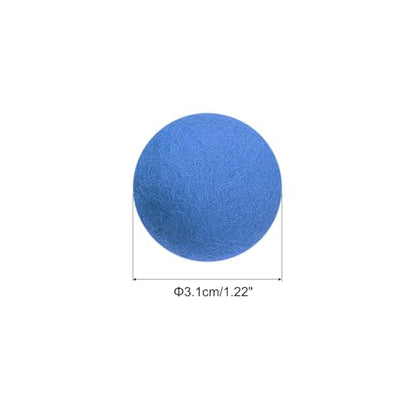 PATIKIL Wool Felt Balls Beads Wool Felting Pom 3.1cm 31mm Light Blue for Home Crafts Handcrafts Project DIY Pack of 10 - color: Light Blue