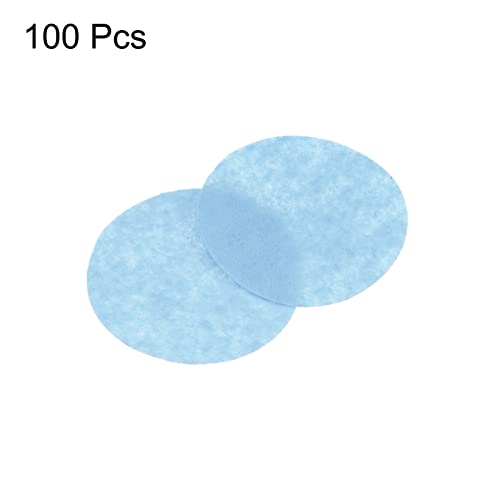 HARFINGTON 100pcs Round Felt Circles, 50mm 2" Pre Cut Felt Craft Pads Non-Woven Mini Felt Fabric Circles for DIY Sewing Handcraft Cut Projects Craft Finishing, Blue - color: Blue, size: 50mm