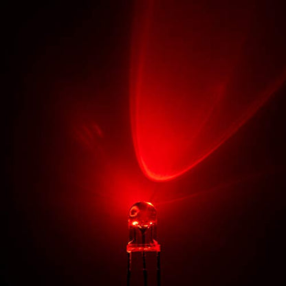 CHANZON 100 pcs 5mm Red & Blue LED Diode Lights Common Anode - color: E) Red & Blue (Ca) (100pcs)