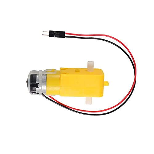 4 Sets TT Motor DC 3-6V Gearbox Motor Dual Shaft 200RPM Ratio 1:48 Motor with Tire Wheel Kit for Arduino DIY Smart Car Robot