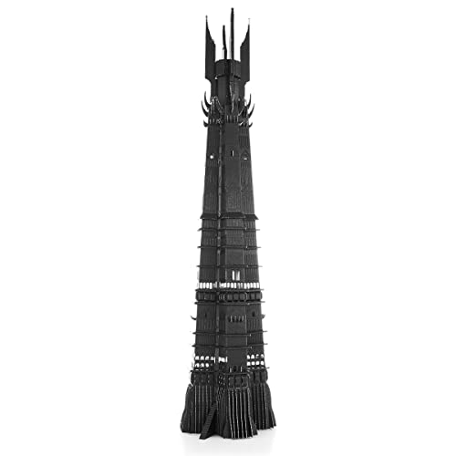 Metal Earth Premium Series Lord of The Rings Orthanc 3D Metal Model Kit Bundle with Tweezers Fascinations