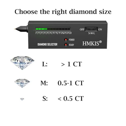 HMKIS Diamond Tester Pen + 200g/0.01g Scale + 30X 60X 90X Jewelers Loupe
