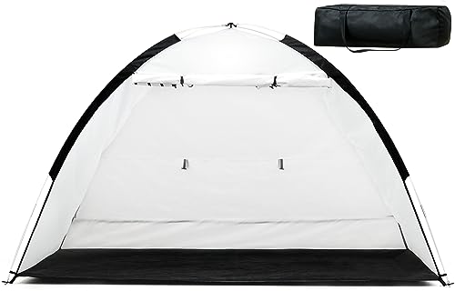 7x4x4ft Portable Spray Paint Booth Tent, Paint Tent with Built-in Floor - color: 7x4x4ft-Medium(Assembly)
