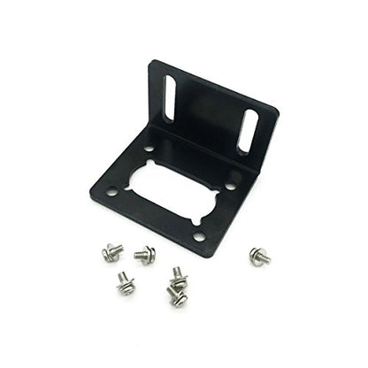 Bringsmart Mini Mounting Brackets of A58 Worm Gear Motor with Screw - size: Bracket