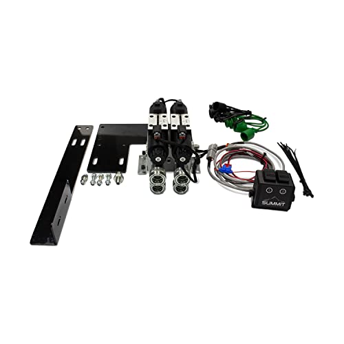 Summit Hydraulics Electric Rear Remote Valve Kit for Compact Tractors (Two Spool) (2.0" ROPS Width) - style: 2.0" ROPS Width