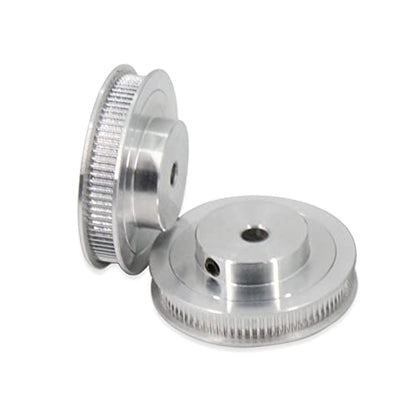 2PCS Set GT2 Synchronous Wheel 20&80 Teeth 6mm Bore Aluminum Timing Pulleys with 2PCS Length 250mm Width 6mm Belt (20-80T-6B-6) - style: 20-80T-6B-6