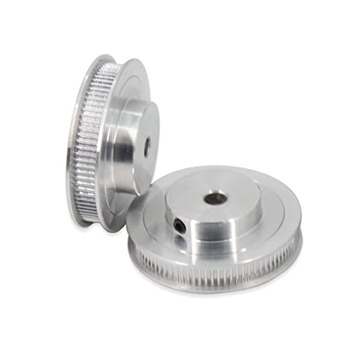 2PCS Set GT2 Synchronous Wheel 20&80 Teeth 6.35mm Bore Aluminum Timing Pulleys with 2PCS Length 250mm Width 6mm Belt (20-80T-6.35B-6) - style: 20-80T-6.35B-6