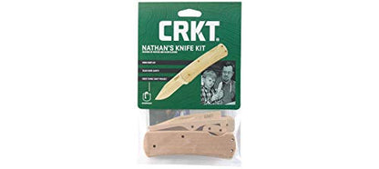 CRKT Nathan's Knife Kit Wood Folding Knife Craft Kit, 1032