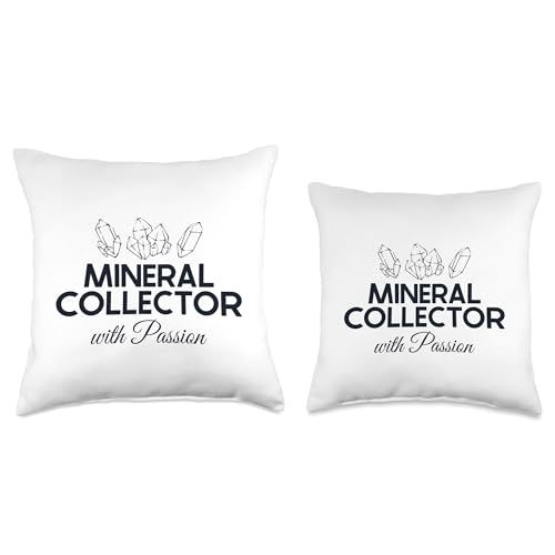 Best Rocks And Minerals Guide Kit Collection Gifts Collecter with Passion Geologist Mineral Collector Throw Pillow, 18x18, Multicolor - size: 18x18