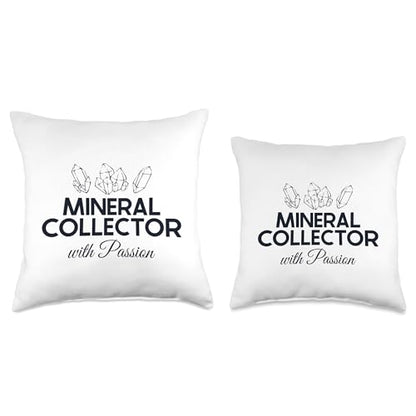 Best Rocks And Minerals Guide Kit Collection Gifts Collecter with Passion Geologist Mineral Collector Throw Pillow, 18x18, Multicolor - size: 18x18