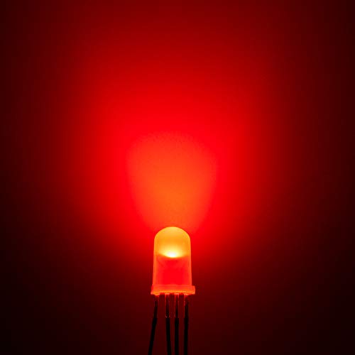 CHANZON 100 pcs 5mm RGB Multicolor Diffused LED Diode Lights Common Anode - color: L) Rgb (Common Anode) (100pcs)