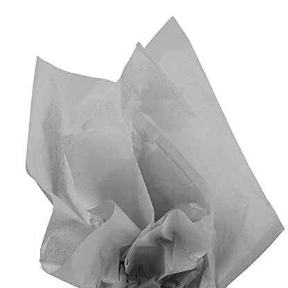 JAM Paper Tissue Paper - Grey/Silver - 10 Sheets/pack - color: Gray / Silver, size: 10 Count (Pack of 1)