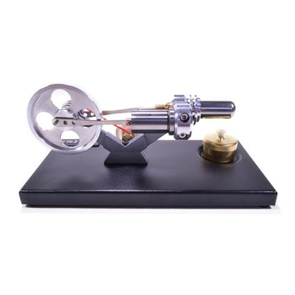 Stirling Engine Model Kit, DIY Assembly Metal Cylinder Stirling Engine Kit Generator Heat Sterling Engines Building Set with 4 LED Lights/Base, Christmas Birthday Gift - style: Type 1