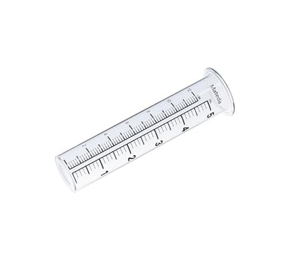 5 inch Capacity Rain Gauge with Stainless Steel Fence Mounting Rack Holder with 2 Pcs Replacement Tube Glass, Post Mount Rain Gauge for Yard Garden Outdoor Home
