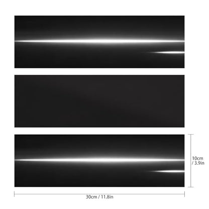 QianBao Compatible with 11.8" x 4" Chevy Bowtie Emblem Vinyl Wrap Kit - color: Glossy Black