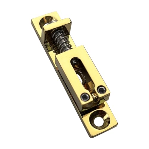 Pack of 6 10.5mm Single String Guitar Bridge Zinc Alloy Individual Fixed Hardtail Bridge for 6 String Electric Guitar Replacement Parts Gold - color: Gold