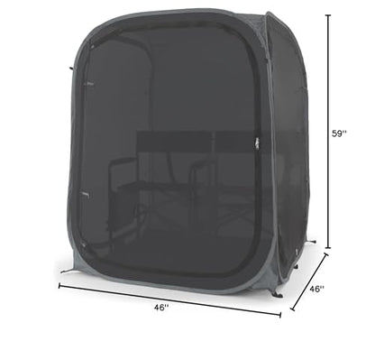 WeatherPod® MyPod™ Mesh 1-Person Pop-Up Sports Shelter - color: Black, size: X-Large