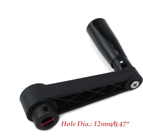 5-Inch Length Foldable Crank Handle for Industrial Machine Tools - style: HD-12mm/1 Pcs