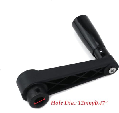 5-Inch Length Foldable Crank Handle for Industrial Machine Tools - style: HD-12mm/1 Pcs