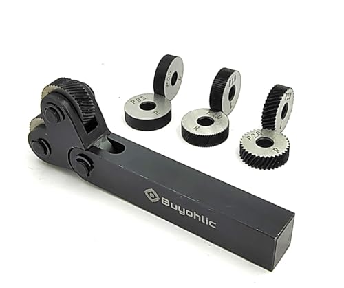 7pcs high-Strength Double-Wheel Lathe knurling Tools Diagonal Diagonal knurling Wheel Pitch 0.5/1.0/2.0mm - style: knurling Wheel Pitch 0.5/1.0/2.0mm