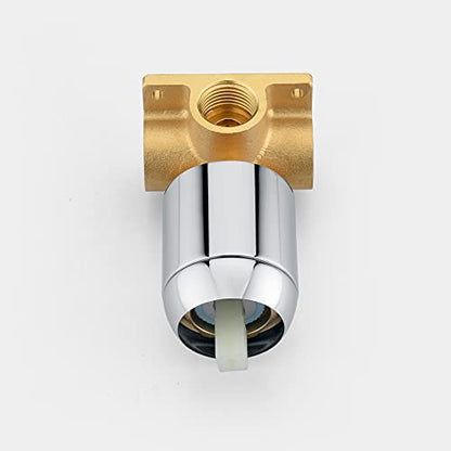 SUMERAIN Bathroom Shower Faucet Set With Valve, Chrome - color: Chrome, size: Solid Brass Valve