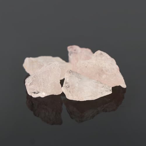 CRYSTALIS 5pcs AA+ Natural Pink Morganite, Loose Gemstone, Wholesale Bulk Rough, Jewelry Making Supply, Chakra & Healing Raw Stones, Wire Wrapping, DIY, Gem Collection, 10-15mm