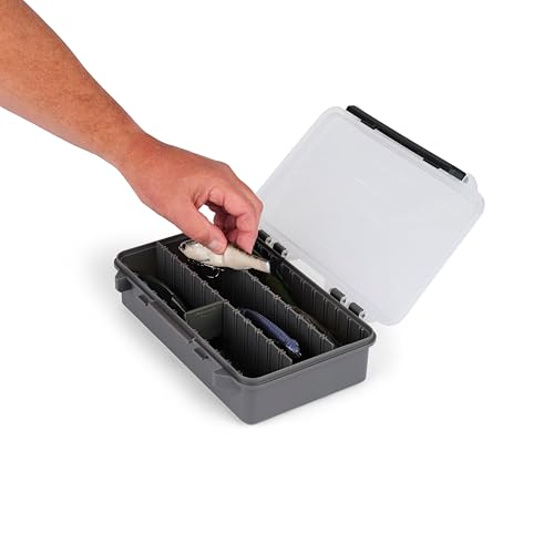 Plano StowAway 3600 Deep Stow Tackle Box with Corrosion-Preventive Rustricor, Single Latch Design, Transparent DuraView Lid, Stackable Storage for Fishing Bait, Lures and Gear - size: 3600 Deep, style: New Model