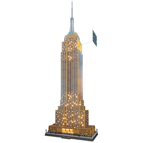 4D Build Empire State Building Replica 3D Puzzle Model Kit for Adults