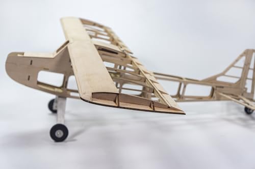 Balsa Wood Airplane Kits T05 Vogee-08 Training Plane, 32" Wingspan Laser Cut Unassembled RC Flying Model Aircraft to Build for Adults (KIT+Motor+ESC+Servo+Prop+Flim Pack) - color: Kit+motor+esc+servo+prop+flim Pack