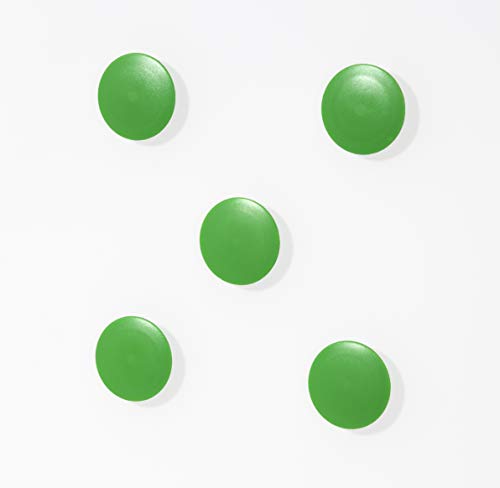 High Powered Magnets for Glass Dry-Erase Boards, Set of 5 Green - color: Green