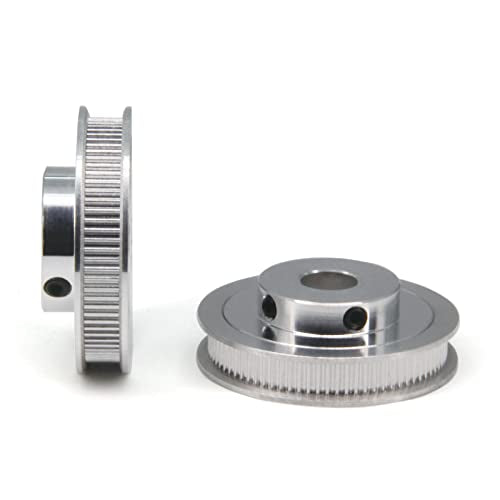 2PCS Set GT2 Synchronous Wheel 20&80 Teeth 12mm Bore Aluminum Timing Pulleys with 2PCS Length 250mm Width 6mm Belt (20-80T-12B-6) - style: 20-80T-12B-6