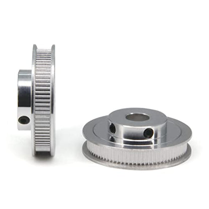 2PCS Set GT2 Synchronous Wheel 20&80 Teeth 12mm Bore Aluminum Timing Pulleys with 2PCS Length 250mm Width 6mm Belt (20-80T-12B-6) - style: 20-80T-12B-6