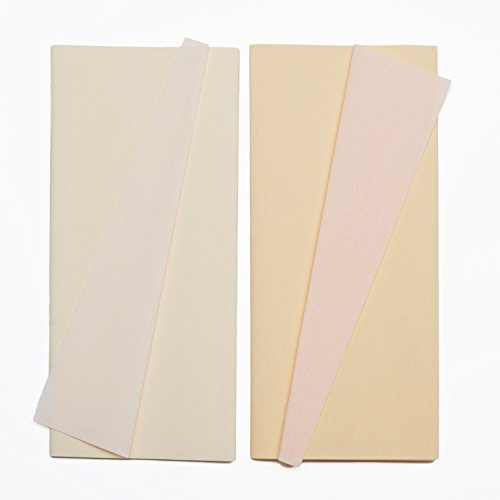 Lia Griffith Double Sided Crepe Paper Folds Roll, 6.7-Square Feet, Blush and Chiffon, Petal and Peach - color: Blush and Chiffon, Petal and Peach, size: 6.7-Square Feet