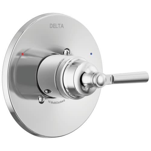 Delta Saylor 14 Series Single-Function Valve Trim Kit, Chrome Handle Set for Shower Faucet System, Chrome T14035 (Valve Not Included) - color: Chrome